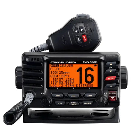 GX1800GW Standard Vhf Optional 2Nd Station W/Gps Wh - Radio