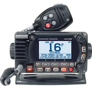 GX1850B Standard VHF Optional 2nd Station N2K Blk, streamlined black VHF radio system for marine communication; integrates with NMEA 2000, RV, Automotive, Powersports, off-road, exterior, truck accessories, interior, truck bed, RV parts, AVADA - Best Sellers, Must Haves