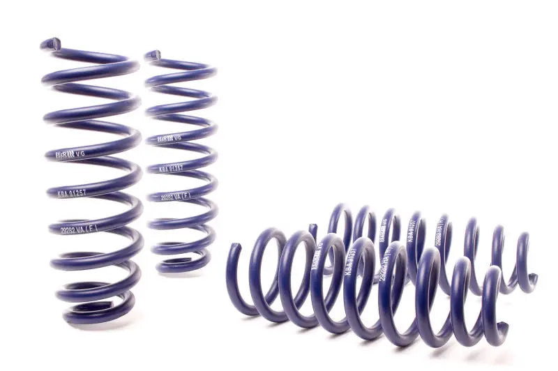 H&R Sport Springs for Volkswagen Touareg V6/V8, blue coil kit with silver logo