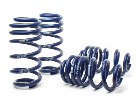 Blue coil springs for Audi A6 Avant H&R Sport Spring upgrade