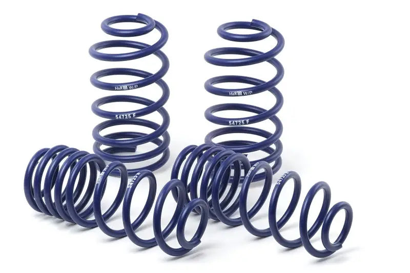 Blue coil springs for H&R Infiniti G37 sport spring upgrade on your roadster
