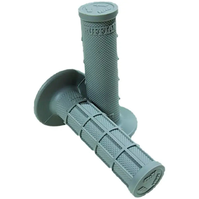 H01RFG Ruffian Half Waffle Grips Grey - Single-Ply MX Half-Waffle