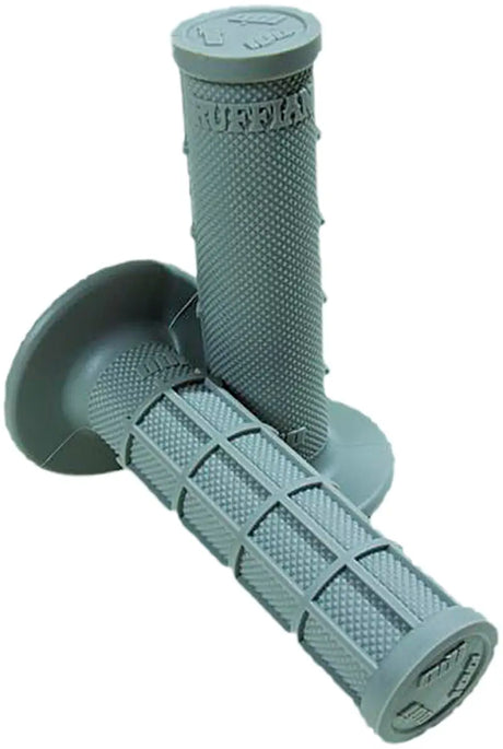 H01RFG Ruffian Half Waffle Grips Grey - Single-Ply MX Half-Waffle