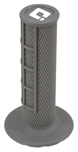 H01RFG Ruffian Half Waffle Grips Grey - Single-Ply MX Half-Waffle