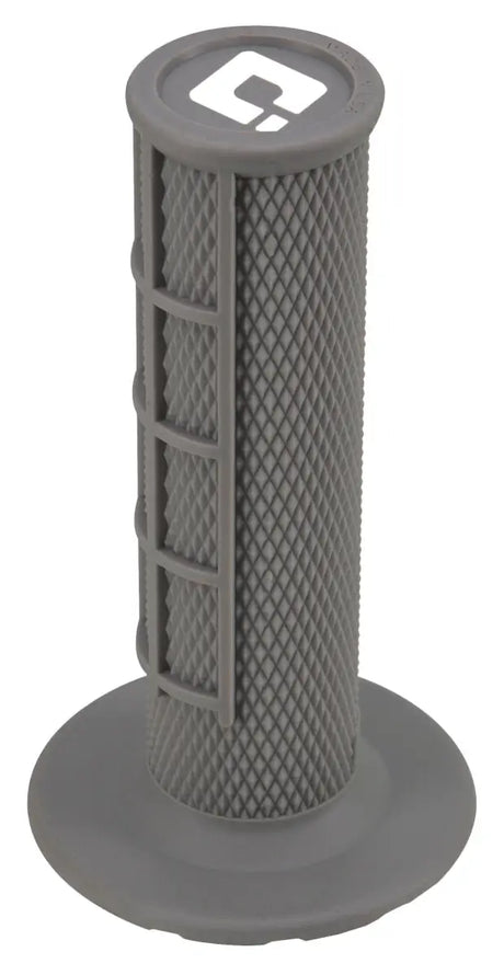 H01RFG Ruffian Half Waffle Grips Grey - Single-Ply MX Half-Waffle