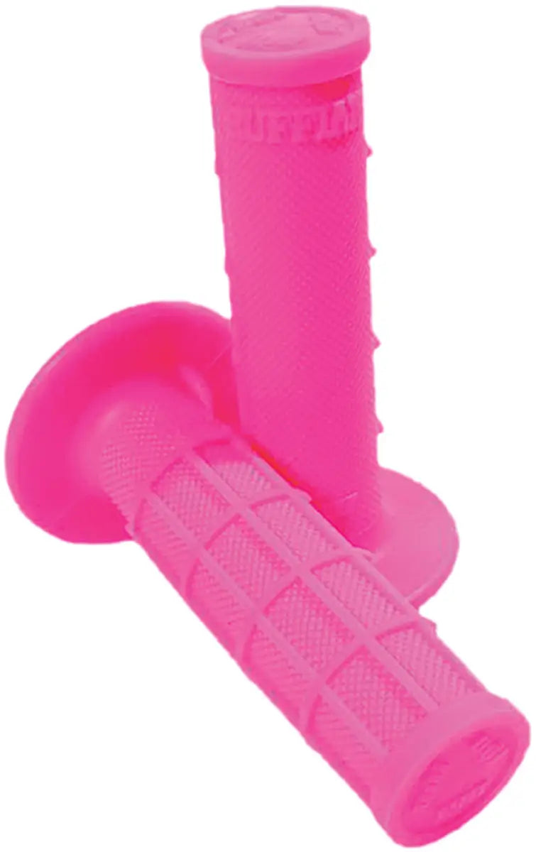 H01RFP Ruffian Half Waffle Grips Pink - Single-Ply MX Half-Waffle