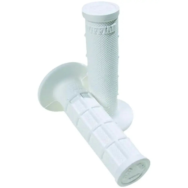 White H01RFSW Pro Edition Half Waffle Grips designed for BTO/KTM and NFab/TiLube Yamaha durability and comfort
