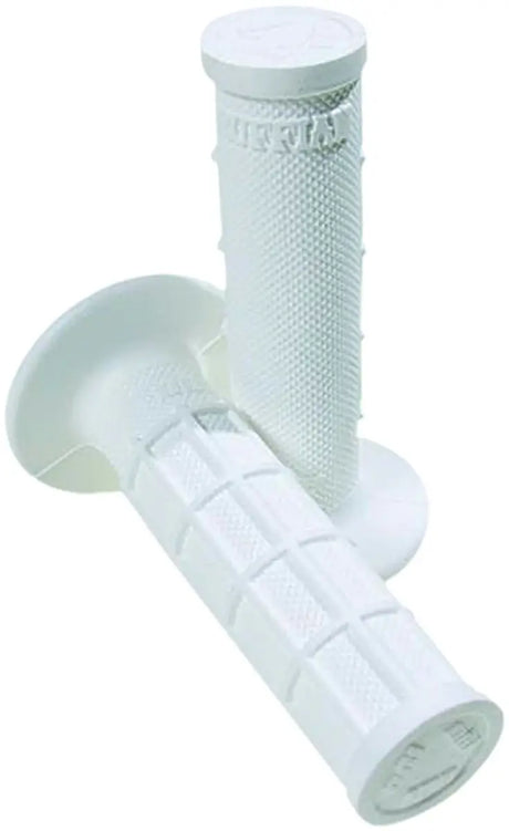 White H01RFSW Pro Edition Half Waffle Grips designed for BTO/KTM and NFab/TiLube Yamaha durability and comfort