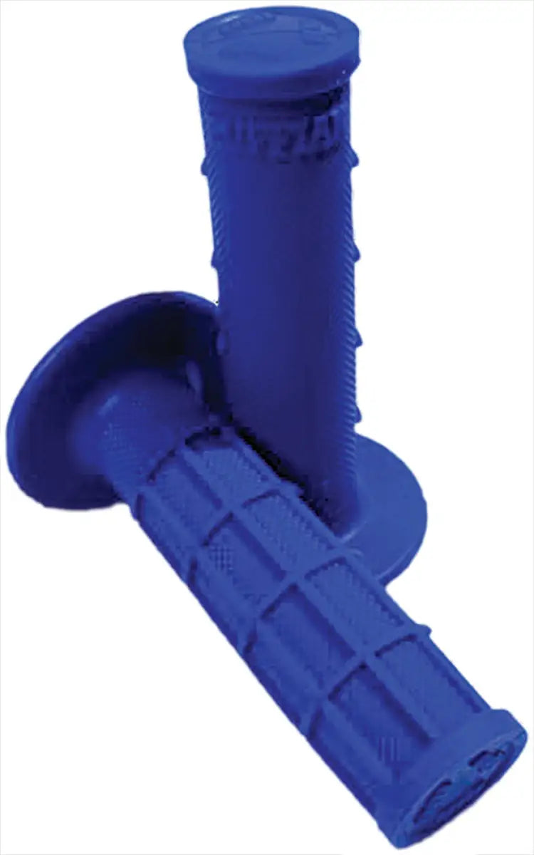 H01RFU Ruffian Half Waffle Grips Blue - Single-Ply MX Half-Waffle