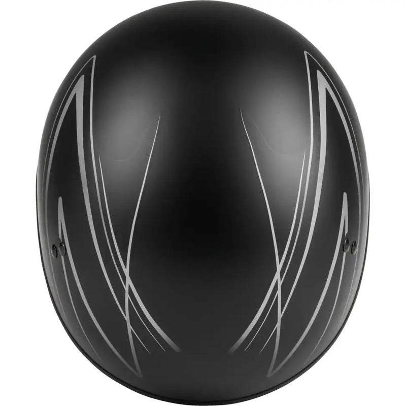 H1651074 Hh 65 Half Helmet Torque Naked Matte Black/Silver Sm - HH-65