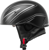 H1651074 Hh 65 Half Helmet Torque Naked Matte Black/Silver Sm - HH-65