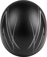 H1651074 Hh 65 Half Helmet Torque Naked Matte Black/Silver Sm - HH-65