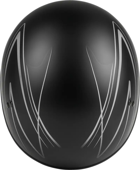 H1651074 Hh 65 Half Helmet Torque Naked Matte Black/Silver Sm - HH-65