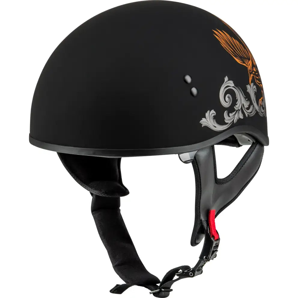 Black Corvus Helmet with eagle design for the HH-65 Corvus Helmet series