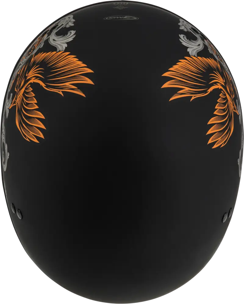 H16510945 Hh 65 Corvus Helmet Matte Black/Silver/Orange Md - HH-65