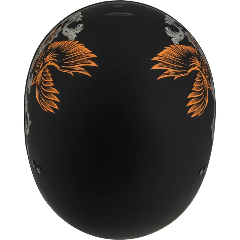 H16510946 Hh 65 Corvus Helmet Matte Black/Silver/Orange Lg - HH-65