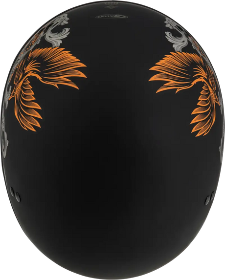 H16510948 Hh 65 Corvus Helmet Matte Black/Silver/Orange 2x - HH-65