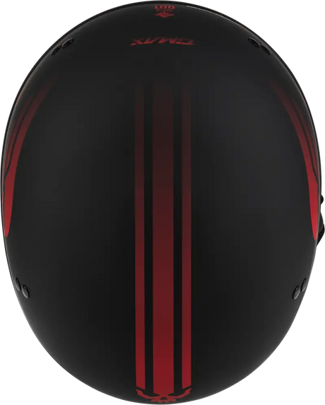 Black matte HH-65 Retribution helmet with red stripes for the H16511327 Hh 65 Retribution Helmet series