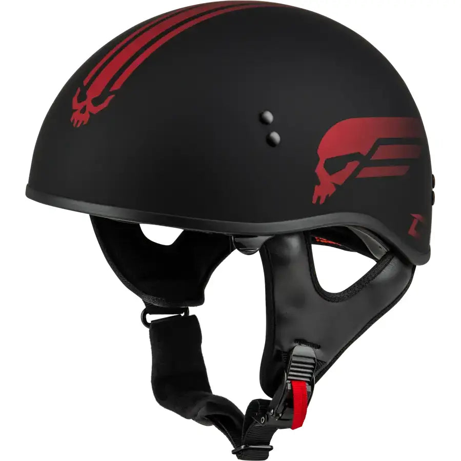 H16511328 Hh 65 Retribution Helmet Matte Black/Red 2x - HH-65