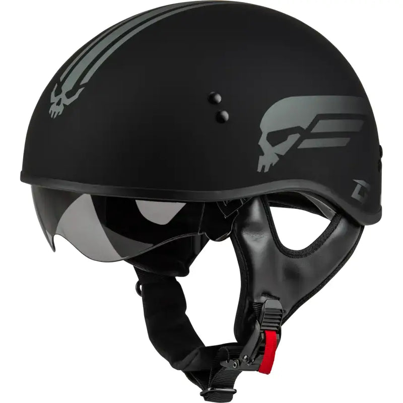 H16511816 Hh 65 Retribution Helmet Matte Black/Silver Lg - HH-65