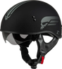 H16511818 Hh 65 Retribution Helmet Matte Black/Silver 2x - HH-65