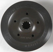 Dark gray metal clutch plate for H219 Billet Hub KAW with splined center and mounting holes