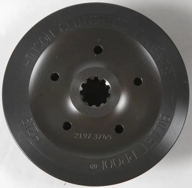 Dark gray metal clutch plate for H219 Billet Hub KAW with splined center and mounting holes