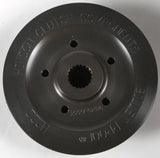 Dark gray H222 Billet Hub Hon clutch part with splined center hole for factory teams