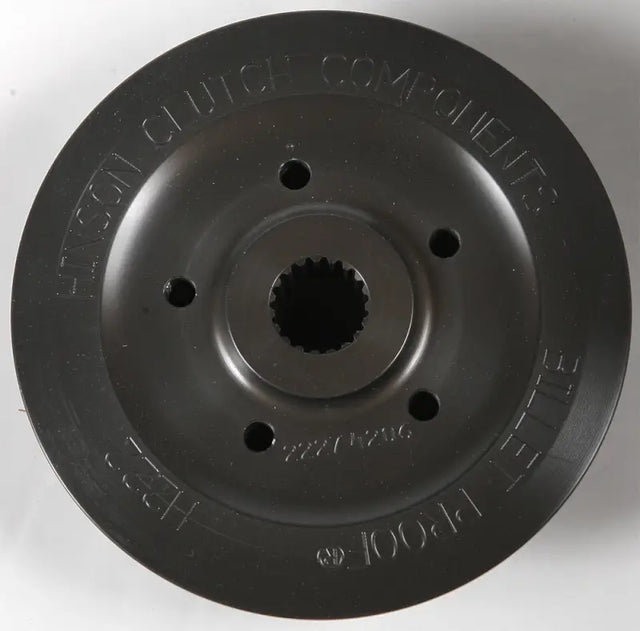 Dark gray H222 Billet Hub Hon clutch part with splined center hole for factory teams