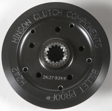 Black metal clutch component with splined center hole for H242 Inner Hub RV and truck parts
