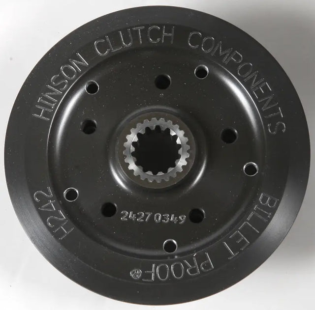 Black metal clutch component with splined center hole for H242 Inner Hub RV and truck parts
