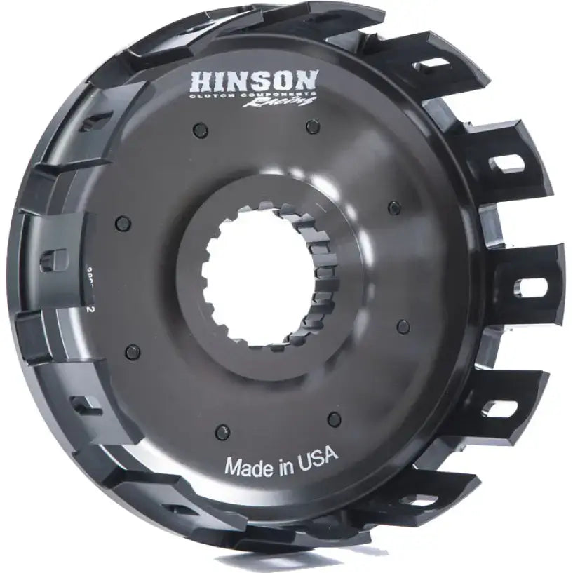 Black motorcycle clutch basket for H363 Billetproof Clutch Basket upgrade