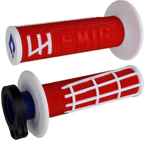 ODI H36E2RW Emig 2.0 V2 Lock On Grip Red/White