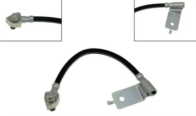 Black brake hose with metal fittings for H380043 Dorman Brake Hose replacement