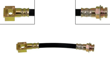 Black rubber H38612 Dorman Brake Hose with metal fittings for H38612 Dorman Brake upgrade