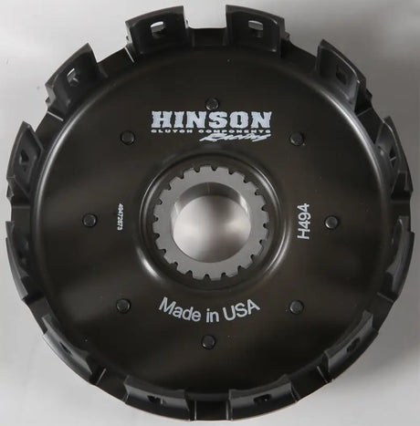 Black Hinson clutch basket with internal spline for H494 Billet Clutch Basket Hon CRF250R ’10