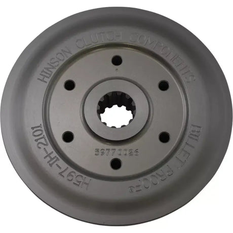 Motorcycle clutch basket with splined center for H597-IH-2101 Hinson clutch inner hub