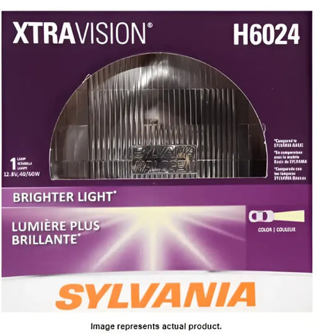 XTRAVISION H6024 headlight bulb in Sylvania H6024XV product for bright visibility