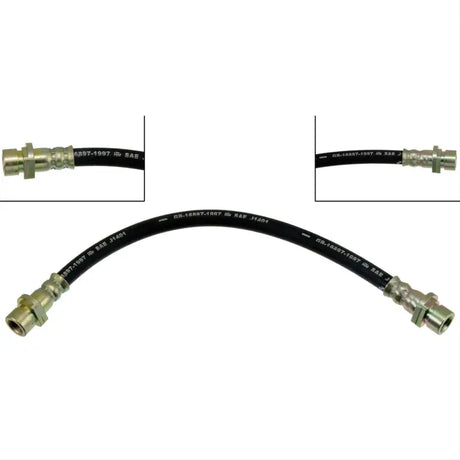 Black rubber brake hose with metal fittings for H620020 Dorman Brake Hose product