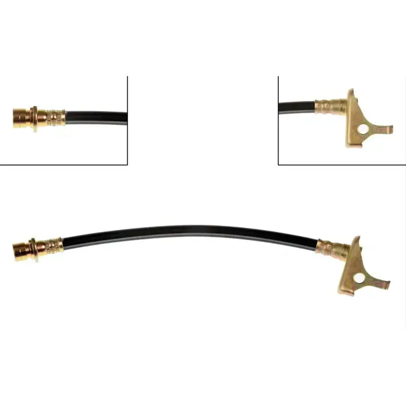 Black rubber brake hose with metal fittings for H620422 Dorman Brake Hose replacement