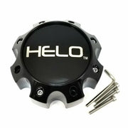 Black Helo cap with screws and Allen wrench for H67 Gloss Black Wheel Pros wheels