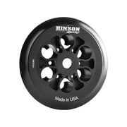 Black anodized aluminum clutch basket with vented design for Hinson Pressure Plate Husky KTM