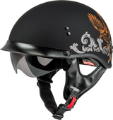 H96510944 Hh 65 Corvus Helmet W/Peak Matte Black/Silver/Orange Sm - HH-65