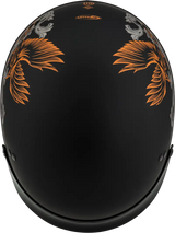 H96510944 Hh 65 Corvus Helmet W/Peak Matte Black/Silver/Orange Sm - HH-65