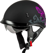 H96510963 Hh 65 Corvus Helmet W/Peak Matte Black/Purple/Grey Xs - HH-65