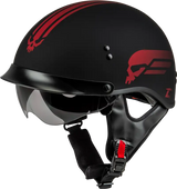 H96511325 Hh 65 Retribution Helmet W/Peak Matte Black/Red Md - HH-65