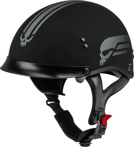 H96511817 Hh 65 Retribution Helmet W/Peak Matte Black/Silver Xl - HH-65