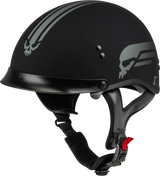 H96511818 Hh 65 Retribution Helmet W/Peak Matte Black/Silver 2x - HH-65