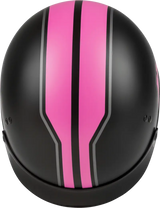 H9651345 Hh 65 Half Helmet Full DreSSed Twin Matte Black/Pink Md - HH-65 Dressed