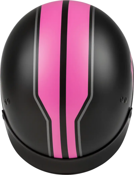 H9651345 Hh 65 Half Helmet Full DreSSed Twin Matte Black/Pink Md - HH-65 Dressed